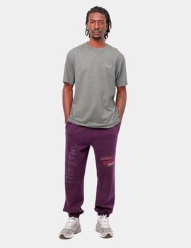 Camiseta CARHARTT WIP SCRIPT EMBROIDERY - Grey Heather White