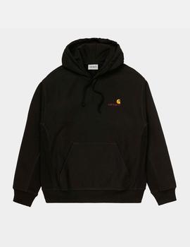 Sudadera Capucha AMERICAN SCRIPT - Black
