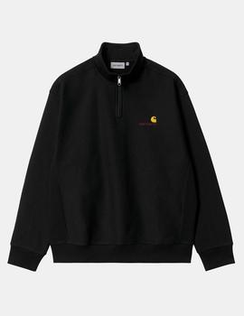 Sudadera HALF ZIP AMERICAN SCRIPT - Black