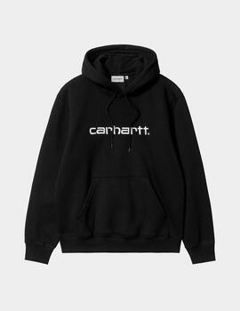 Sudadera Cap. CARHARTT SWEAT - Black / White