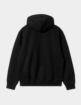 Sudadera Cap. CARHARTT SWEAT - Black / White