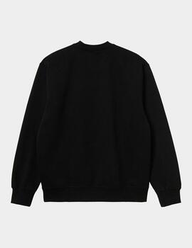 Sudadera Crew CARHARTT SWEAT - Black / White