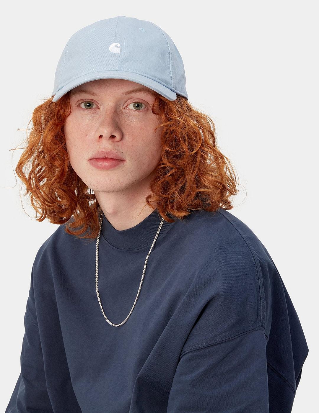 Gorra CARHARTT WIP MADISON LOGO - Frosted Blue / White