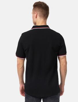 Polo LONSDALE LION - Black/Dark Red/White