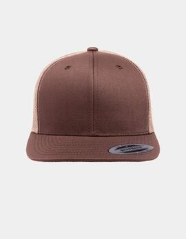 Gorra FLEXFIT 5-PANEL RETRO TRUCKER 2-TONE - Brown/Khaki