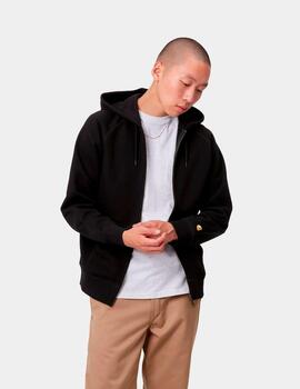 Sud. Cap. Abierta HOODED CHASE - Black / Gold
