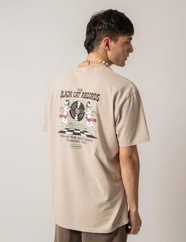 Camiseta KAOTIKO WASHED THE BLACK CAT ANGELS - Bone