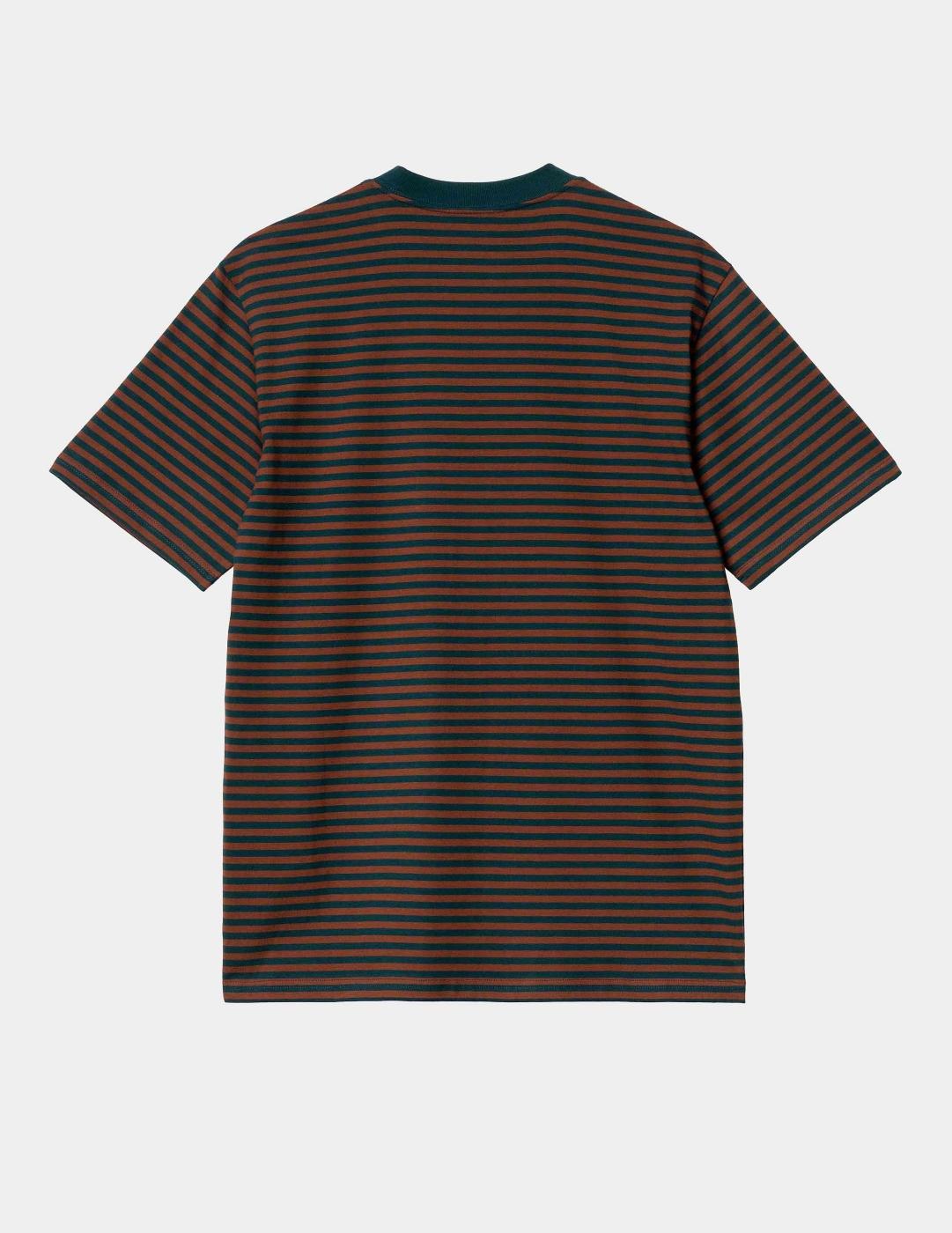 Camiseta CARHARTT WIP VERNER POCKET - Duck Blue / Offroad