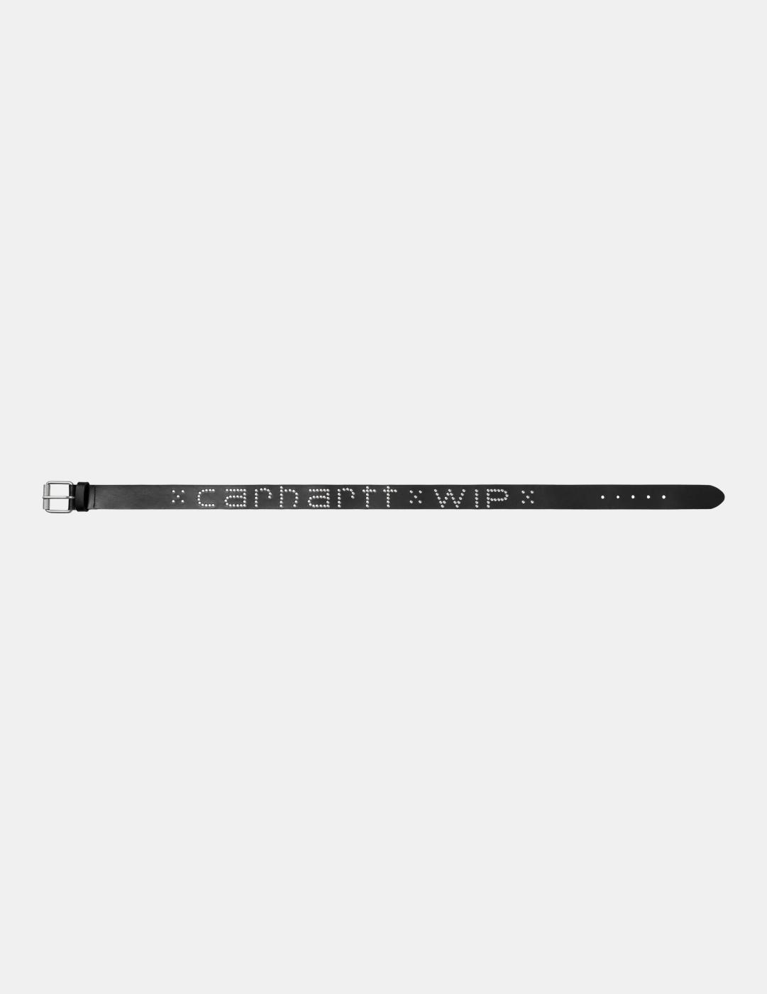 Cinturón CARHARTT WIP SCRIPT STUDS - Black / Silver