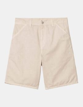 Bermuda CARHARTT WIP SINGLE KNEE - Fleur De Sel