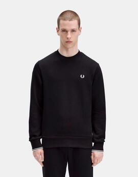Sudadera Crew FRED PERRY M7535 - Black