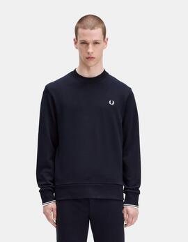Sudadera Crew FRED PERRY M7535 - Navy