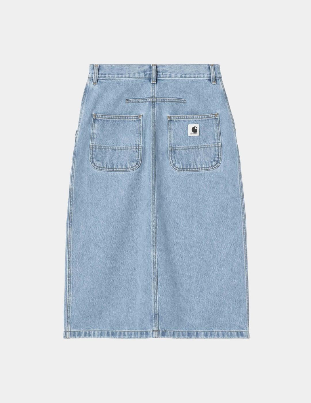 Falda CARHARTT WIP W' COLBY - Blue Stone Bleached