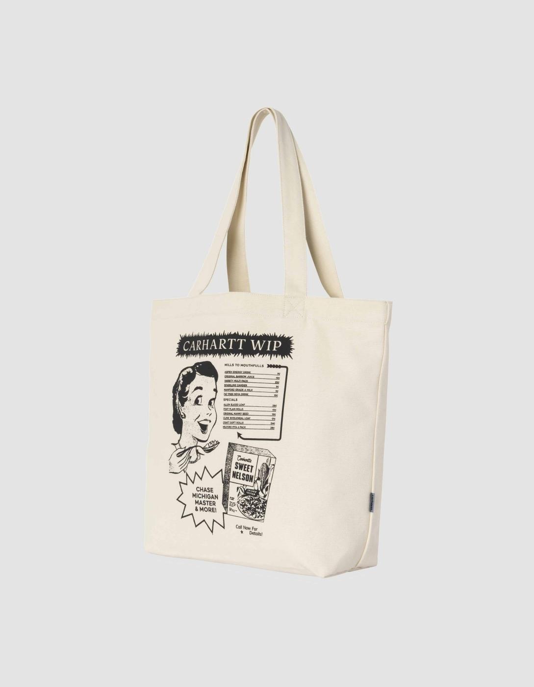 Bolso CARHARTT WIP CANVAS GRAPHIC TOTE - Natural