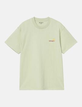 Camiseta CARHARTT WIP AMERICAN SCRIPT - Pale Olive