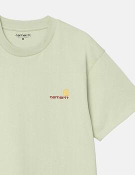 Camiseta CARHARTT WIP AMERICAN SCRIPT - Pale Olive