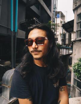 Gafas ANNA - Burgundy/Brown