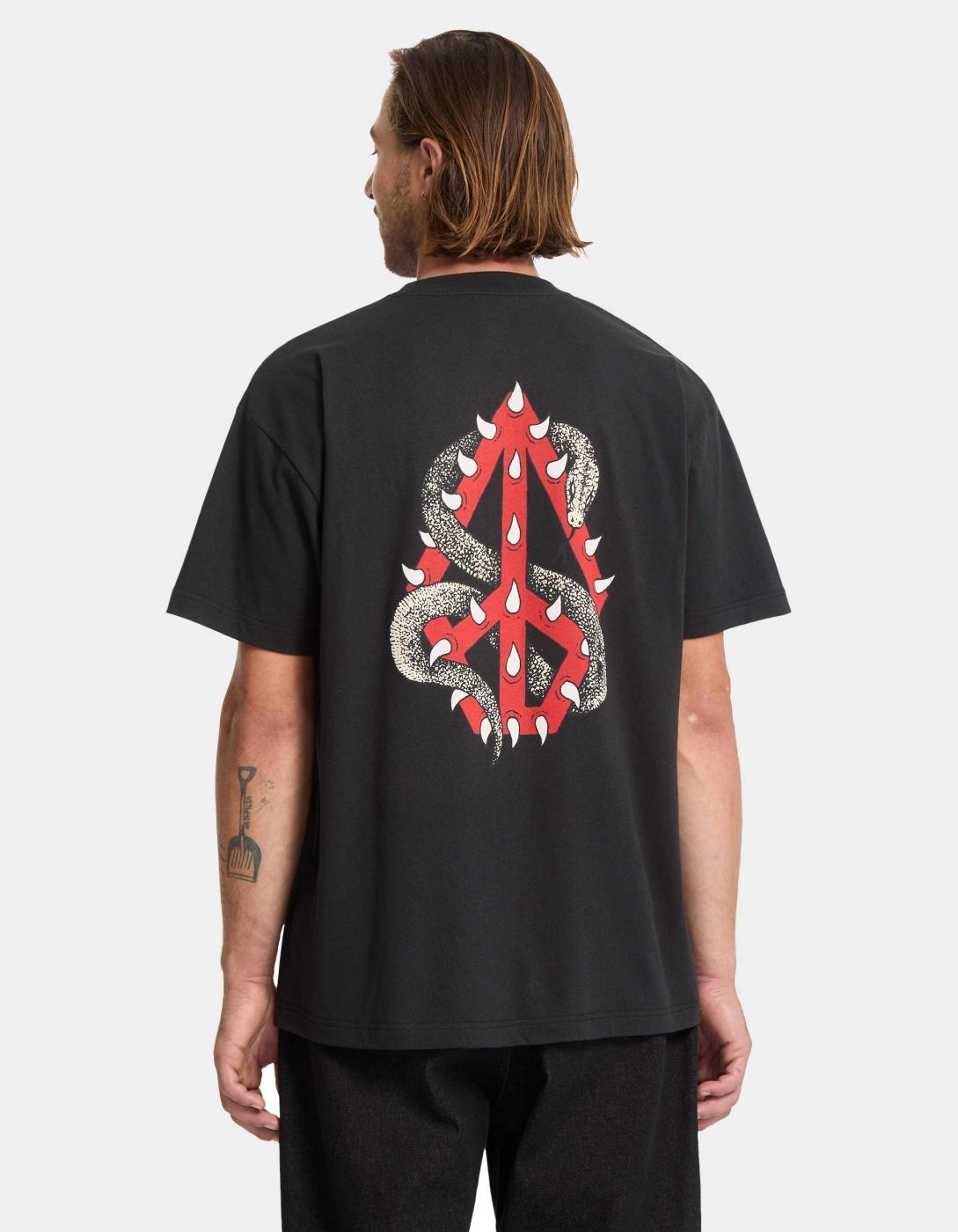 Camiseta VOLCOM SNAKE PEACE - Black