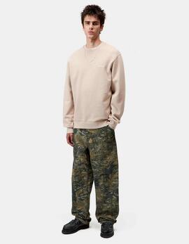 Sudadera Crew CARHARTT WIP SCRIPT EMBROIDERY - Fleur de Sel