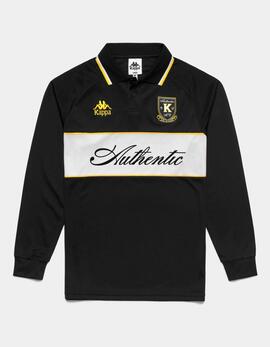 Camiseta KAPPA AUTHENTIC ODRAN - Black/Yellow Spectra/Wh