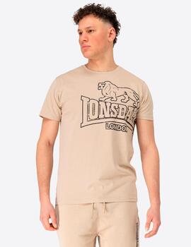 Camiseta LONSDALE LANGSETT - Sand/Black