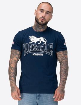 Camiseta LONSDALE HAZELHURST - Dark Navy/Ecru