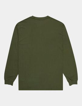 Camiseta ELEMENT LOWCASE PIGMENT LS - Rifle Green