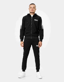 Sudadera Cap. Abierta LONSDALE MARTHALL - Black/White
