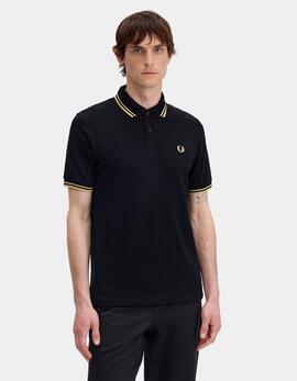Polo FRED PERRY M12 - Black/Gold