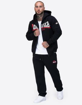 Sudadera Cap. Abierta GARRIGILL - Black/White/Red