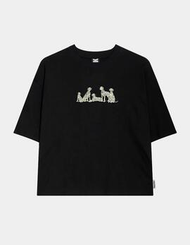 Camiseta KAOTIKO CROPPED DALMATAS  - Black