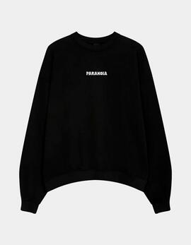 Sudadera KAOTIKO Crew WASHED PARANOIA - Black