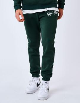 Pantalón Chándal T224006 - Verde/Blanco