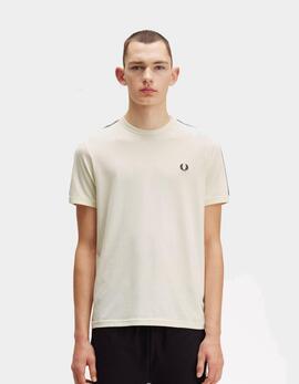 Camiseta Fred Perry M4613 - Ecru/Navy