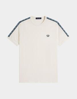 Camiseta Fred Perry M4613 - Ecru/Navy