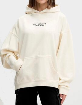 Sudadera Cap. KAOTIKO WASHED BUSY CUPID - Ivory
