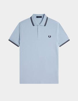 Polo FRED PERRY M3600 - Light Smoke/Navy