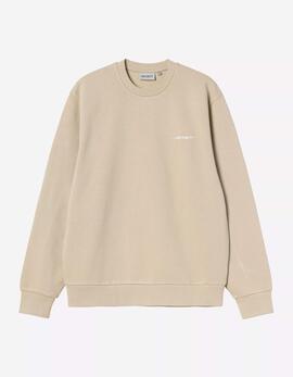 Sud. Crew CARHARTT WIP SCRIPT EMBROIDERY - Barchan / White