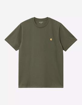 Camiseta CARHARTT WIP CHASE - Leaf / Gold