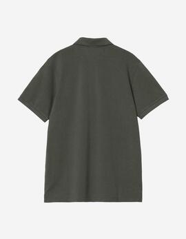 Polo CARHARTT WIP CHASE PIQUE - Leaf / Gold
