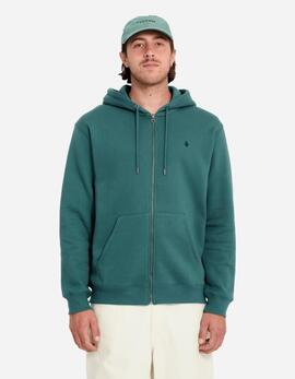 Sudadera Cap. Abierta SINGLE STONE - Rifle Green
