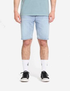 Bermuda SOLVER DENIM - Worn Light Blue