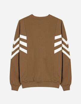 Sudadera Crew KAOTIKO CHAD - Camel/Ivory