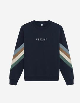 Sudadera Crew KAOTIKO WALKER - Navy/Sky/Camel/Heura