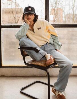 Sudadera Crew KAOTIKO CLARK - Bone/Cloud