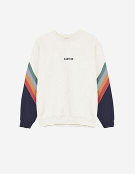 Sudadera KAOTIKO WALKER - Ivory/Heura/Steel/Saffron
