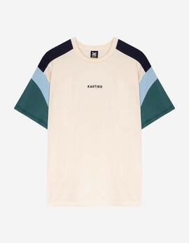 Camiseta KAOTIKO OTTAWA - Ivory/Navy/Sky/Heura