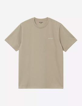 Camiseta CARHARTT WIP SCRIPT EMBROIDERY - Barchan / White