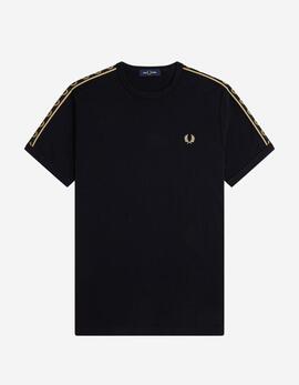 Camiseta FRED PERRY M4613 - Black/Champagne