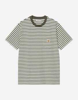 Camiseta CARHARTT WIP EZRA POCKET - Leaf / Wax